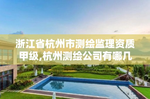 浙江省杭州市测绘监理资质甲级,杭州测绘公司有哪几家 浙江省杭州市测绘监理资质甲级,杭州测绘公司有哪几家