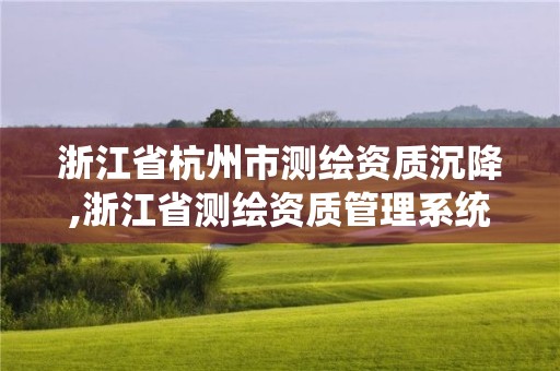 浙江省杭州市测绘资质沉降,浙江省测绘资质管理系统 浙江省杭州市测绘资质沉降,浙江省测绘资质管理系统