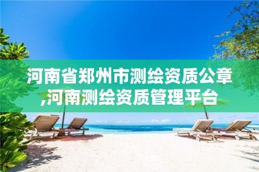 河南省郑州市测绘资质公章,河南测绘资质管理平台