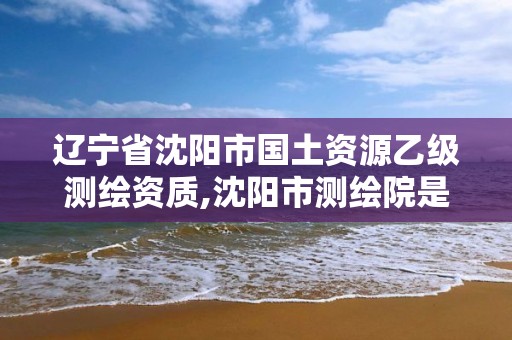 辽宁省沈阳市国土资源乙级测绘资质,沈阳市测绘院是什么单位 辽宁省沈阳市国土资源乙级测绘资质,沈阳市测绘院是什么单位
