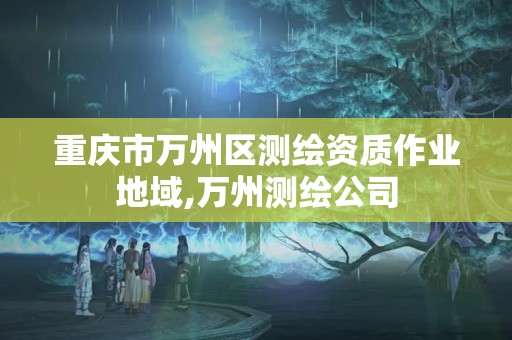 重庆市万州区测绘资质作业地域,万州测绘公司
