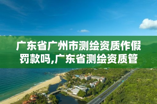 广东省广州市测绘资质作假罚款吗,广东省测绘资质管理系统