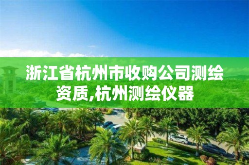 浙江省杭州市收购公司测绘资质,杭州测绘仪器