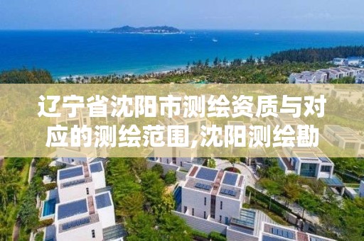 辽宁省沈阳市测绘资质与对应的测绘范围,沈阳测绘勘察研究院有限公司 辽宁省沈阳市测绘资质与对应的测绘范围,沈阳测绘勘察研究院有限公司