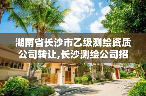湖南省长沙市乙级测绘资质公司转让,长沙测绘公司招聘