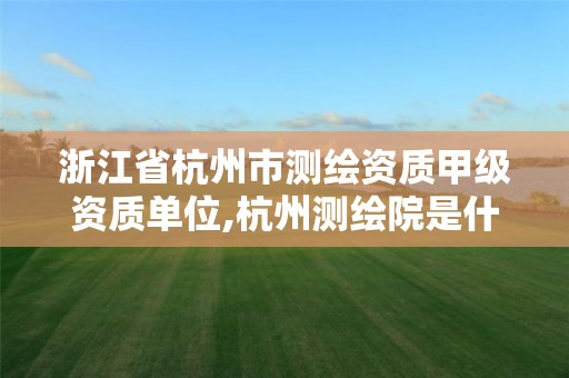 浙江省杭州市测绘资质甲级资质单位,杭州测绘院是什么单位 浙江省杭州市测绘资质甲级资质单位,杭州测绘院是什么单位