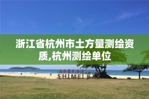 浙江省杭州市土方量测绘资质,杭州测绘单位
