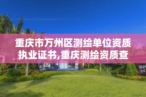 重庆市万州区测绘单位资质执业证书,重庆测绘资质查询 重庆市万州区测绘单位资质执业证书,重庆测绘资质查询
