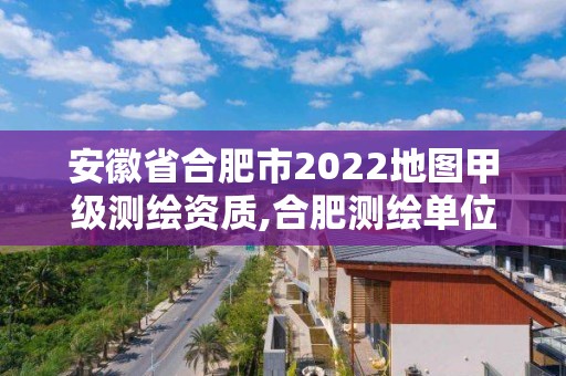 安徽省合肥市2022地图甲级测绘资质,合肥测绘单位