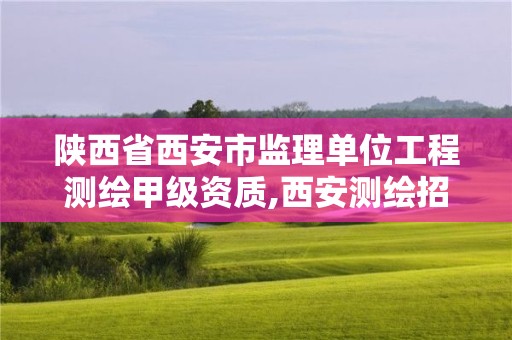 陕西省西安市监理单位工程测绘甲级资质,西安测绘招聘信息网。