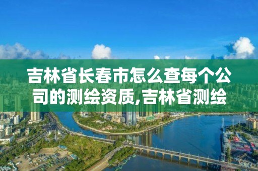 吉林省长春市怎么查每个公司的测绘资质,吉林省测绘资质管理平台。