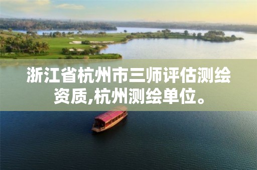 浙江省杭州市三师评估测绘资质,杭州测绘单位。
