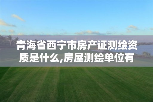 青海省西宁市房产证测绘资质是什么,房屋测绘单位有资质要求吗。 青海省西宁市房产证测绘资质是什么,房屋测绘单位有资质要求吗。