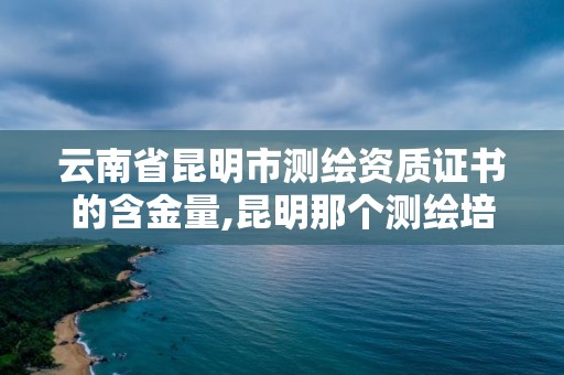 云南省昆明市测绘资质证书的含金量,昆明那个测绘培训好。