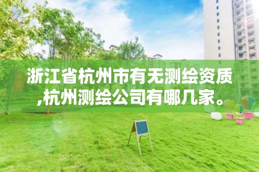 浙江省杭州市有无测绘资质,杭州测绘公司有哪几家。 浙江省杭州市有无测绘资质,杭州测绘公司有哪几家。