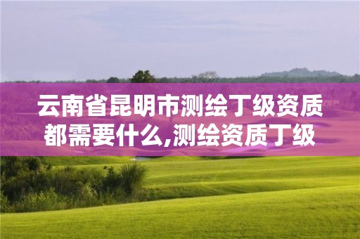 云南省昆明市测绘丁级资质都需要什么,测绘资质丁级是什么意思。