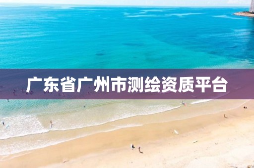 广东省广州市测绘资质平台