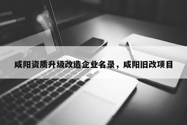 咸阳资质升级改造企业名录，咸阳旧改项目